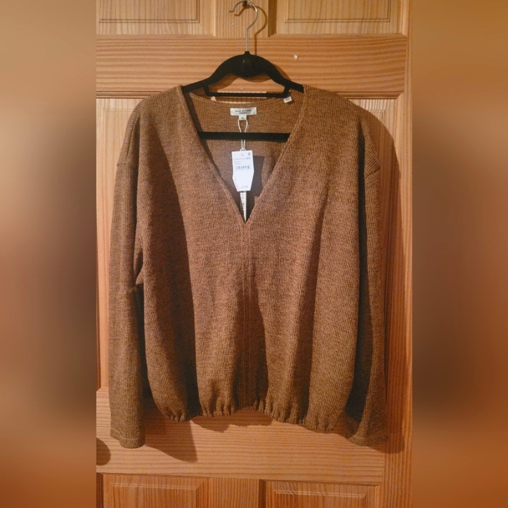 Max Studio London XL Brown Sweater
